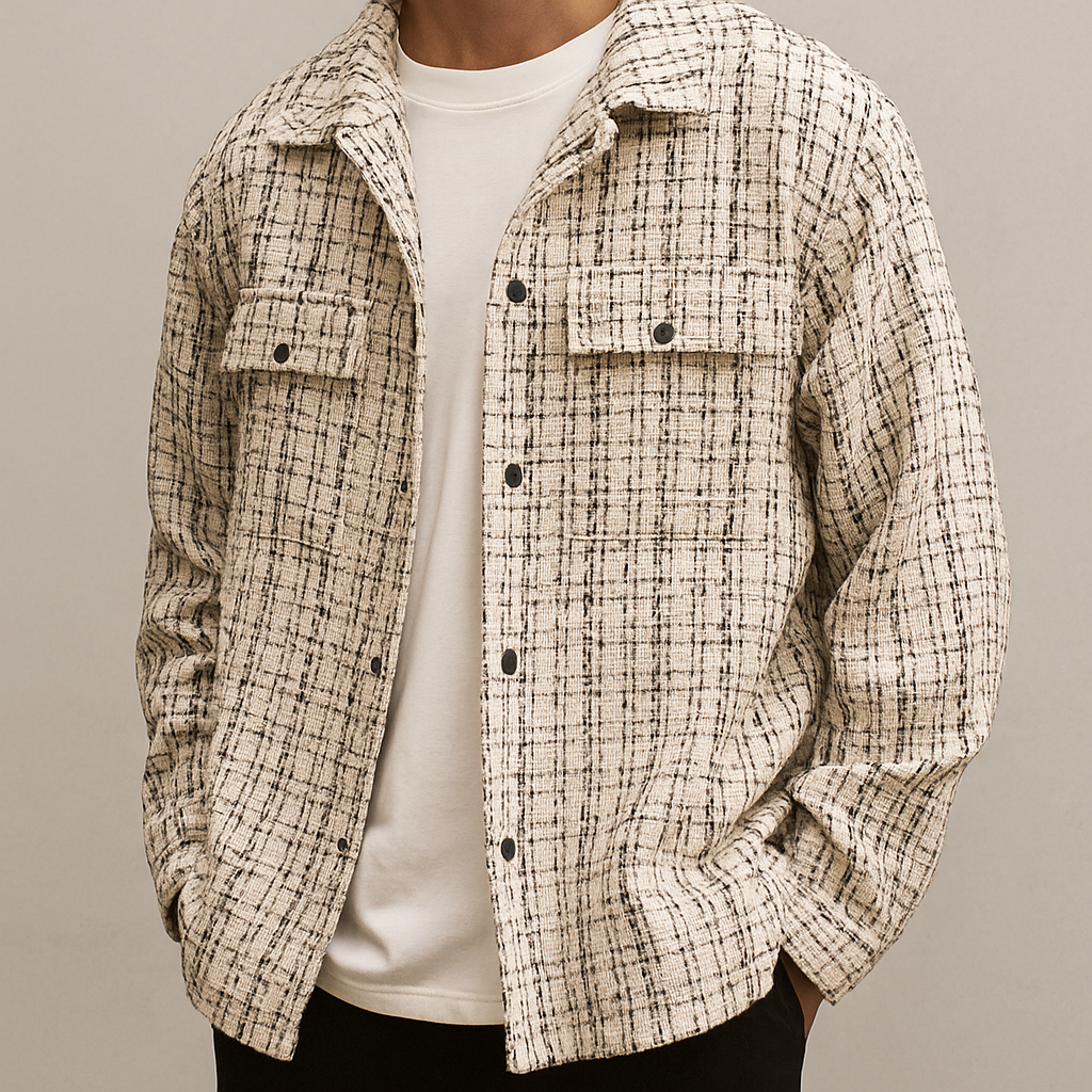 Veste-chemise en tweed Heritage
