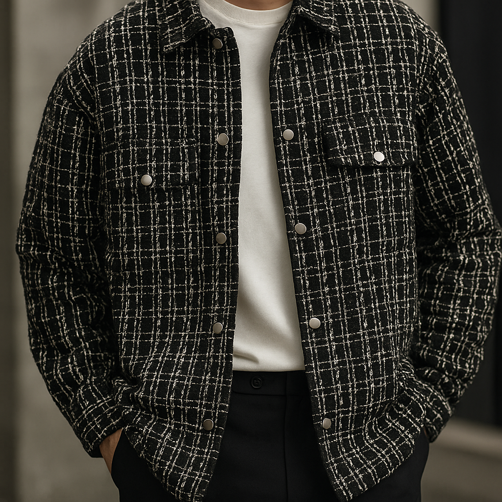 Veste-chemise en tweed Heritage