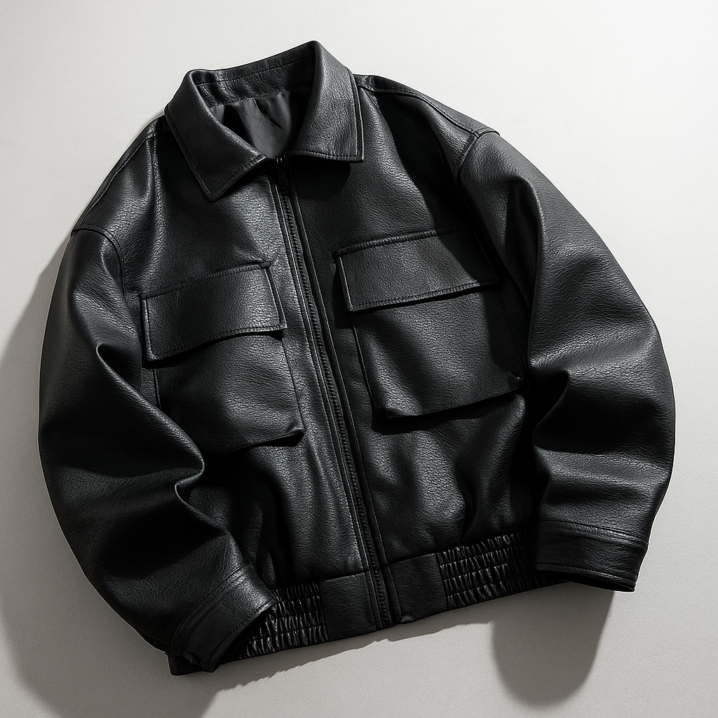 Blouson aviateur en cuir Valiant