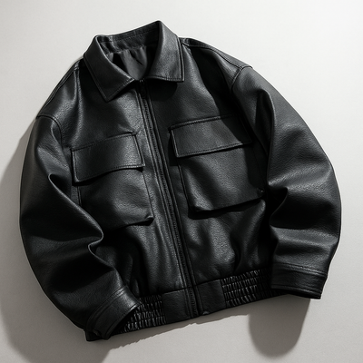 Blouson aviateur en cuir Valiant