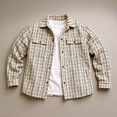 Veste-chemise en tweed Heritage
